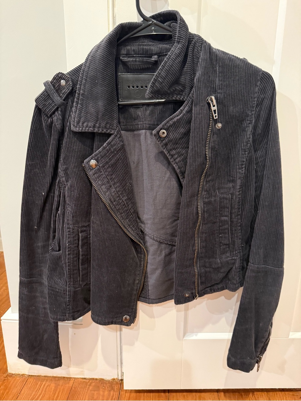 Blank NYC Black Corduroy Moto Jacket